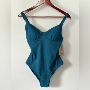 NWT Sandflower Swimsuit LG 12/14 Teal - ready for the summer!